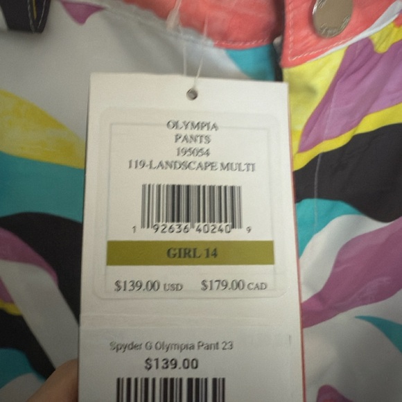 NWT Colorful Camouflage Snow Pants - Picture 5 of 7